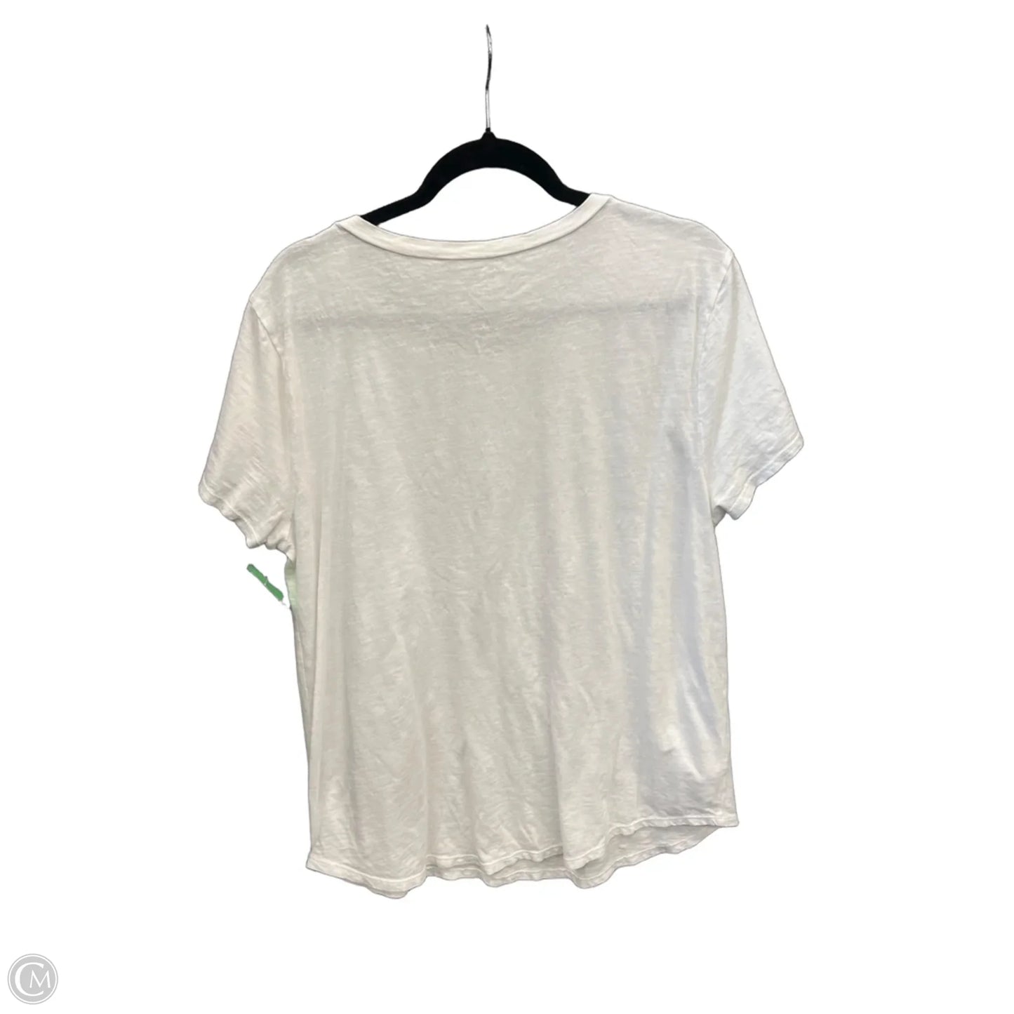 Top Short Sleeve By Loft In White, Size: Xl