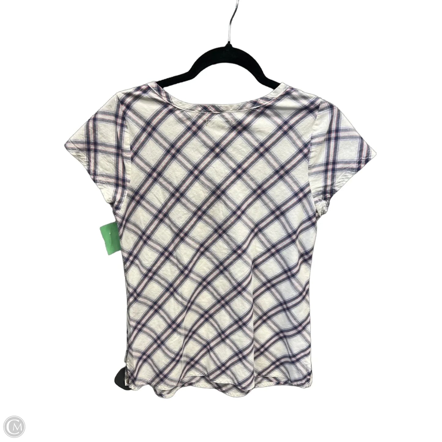 Top Short Sleeve By Carhartt In Plaid Pattern, Size: Xs