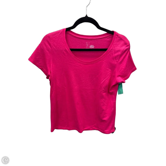 Top Short Sleeve Basic By Joie In Pink, Size: M