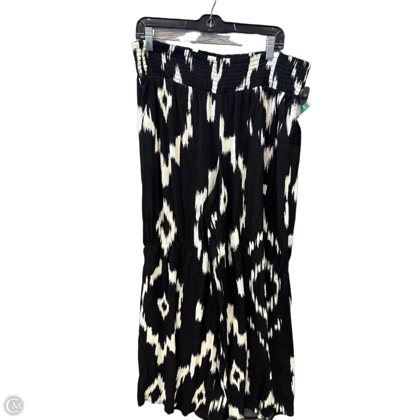 Pants Wide Leg By Maurices In Black & Cream, Size: 12