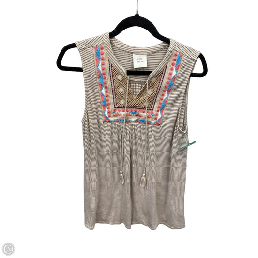 Top Sleeveless By Knox Rose In Brown, Size: M