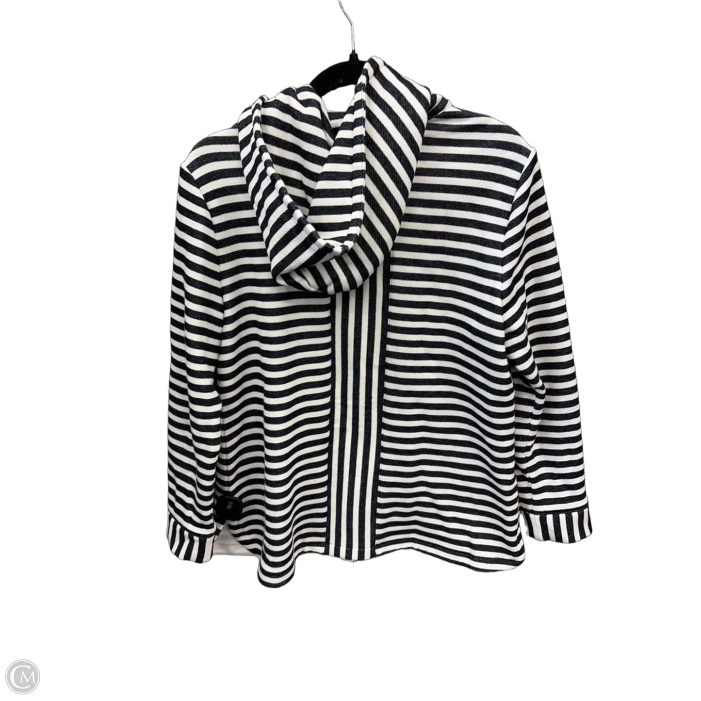 Sweatshirt Hoodie By Talbots In Striped Pattern, Size: Lp