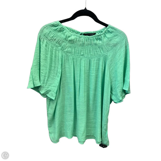 Top Short Sleeve By Zac And Rachel In Green, Size: M