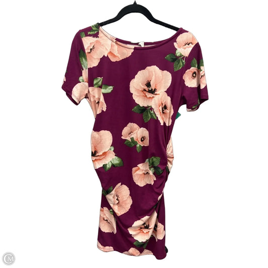 Dress Casual Midi By Pink Blush In Purple, Size: L