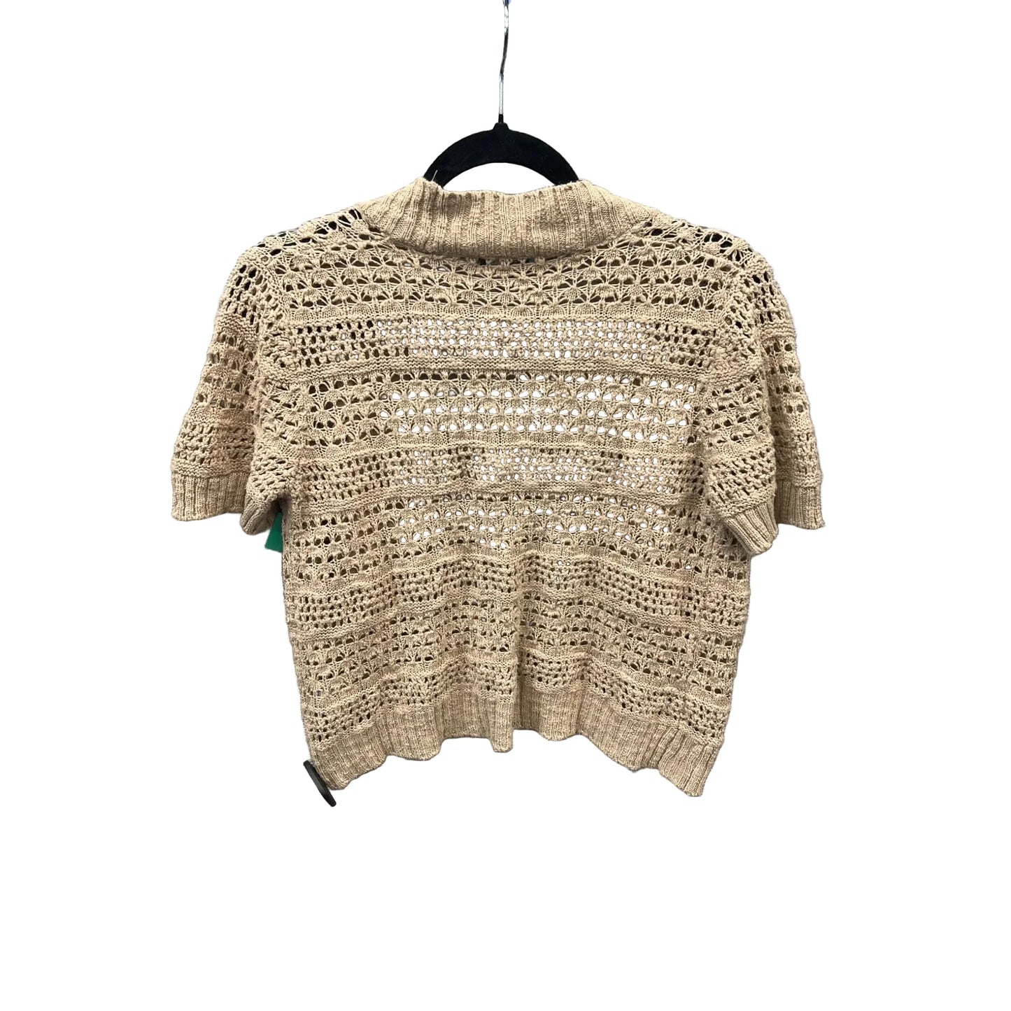 Sweater Short Sleeve By Covington In Tan, Size: S