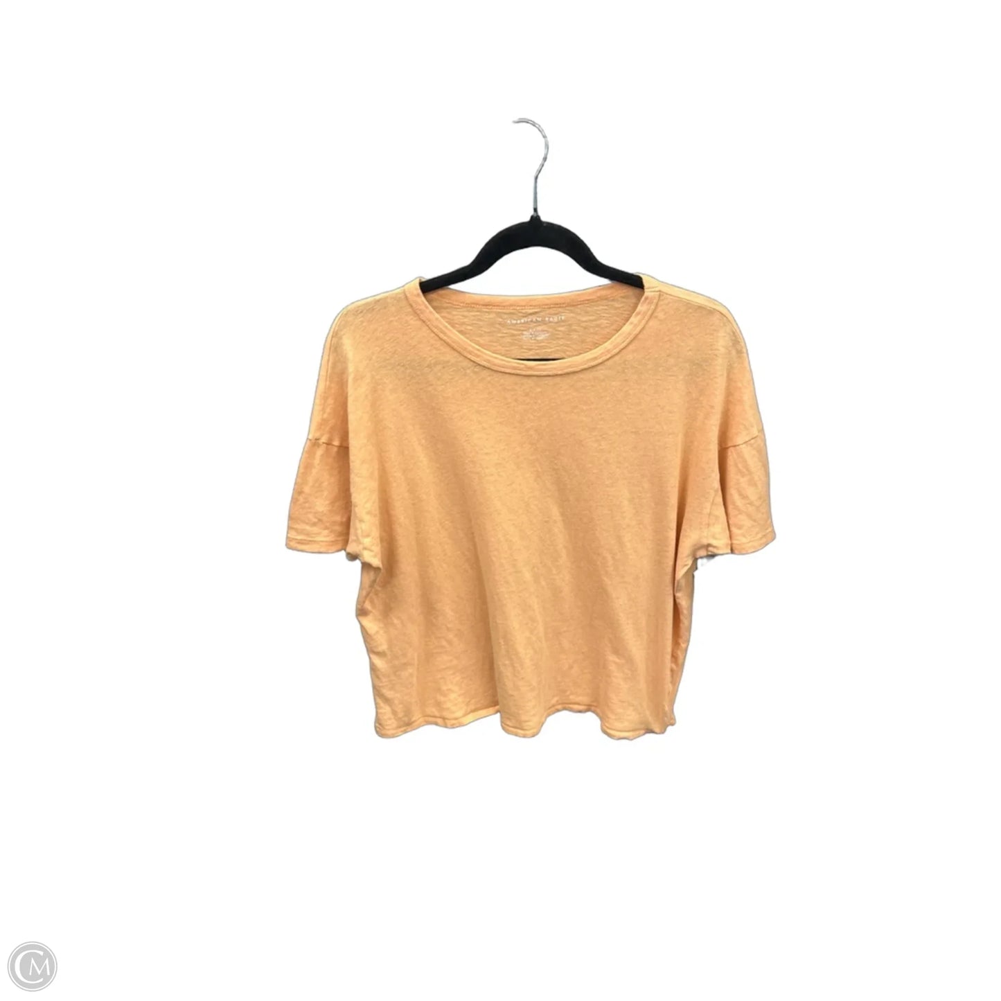 Top Short Sleeve Basic By American Eagle In Orange, Size: S