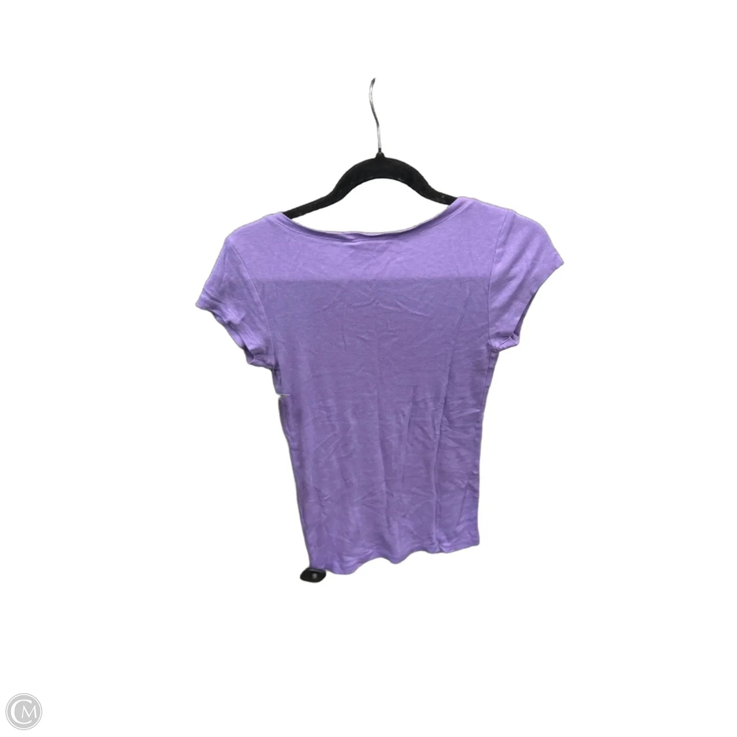 Top Short Sleeve Basic By Ralph Lauren Blue Label In Purple, Size: M