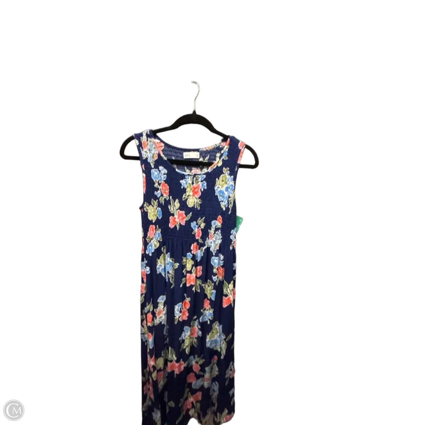 Dress Casual Midi By Croft And Barrow In Blue, Size: M