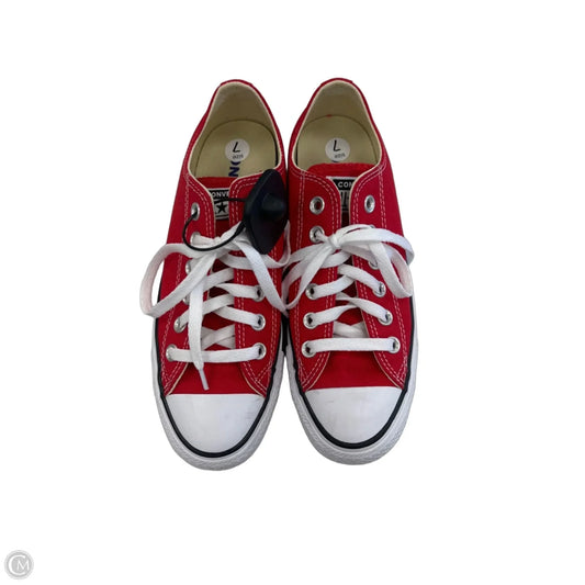 Shoes Sneakers By Converse In Red & White, Size: 7