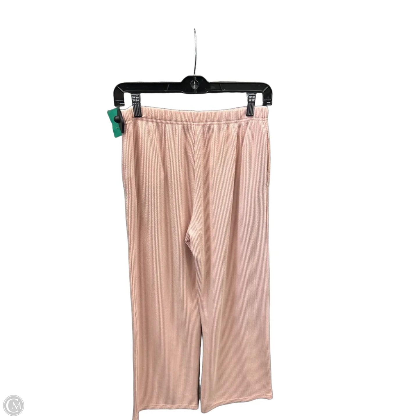 Top 2pc Short Sleeve By Ekouaer In Pink, Size: S