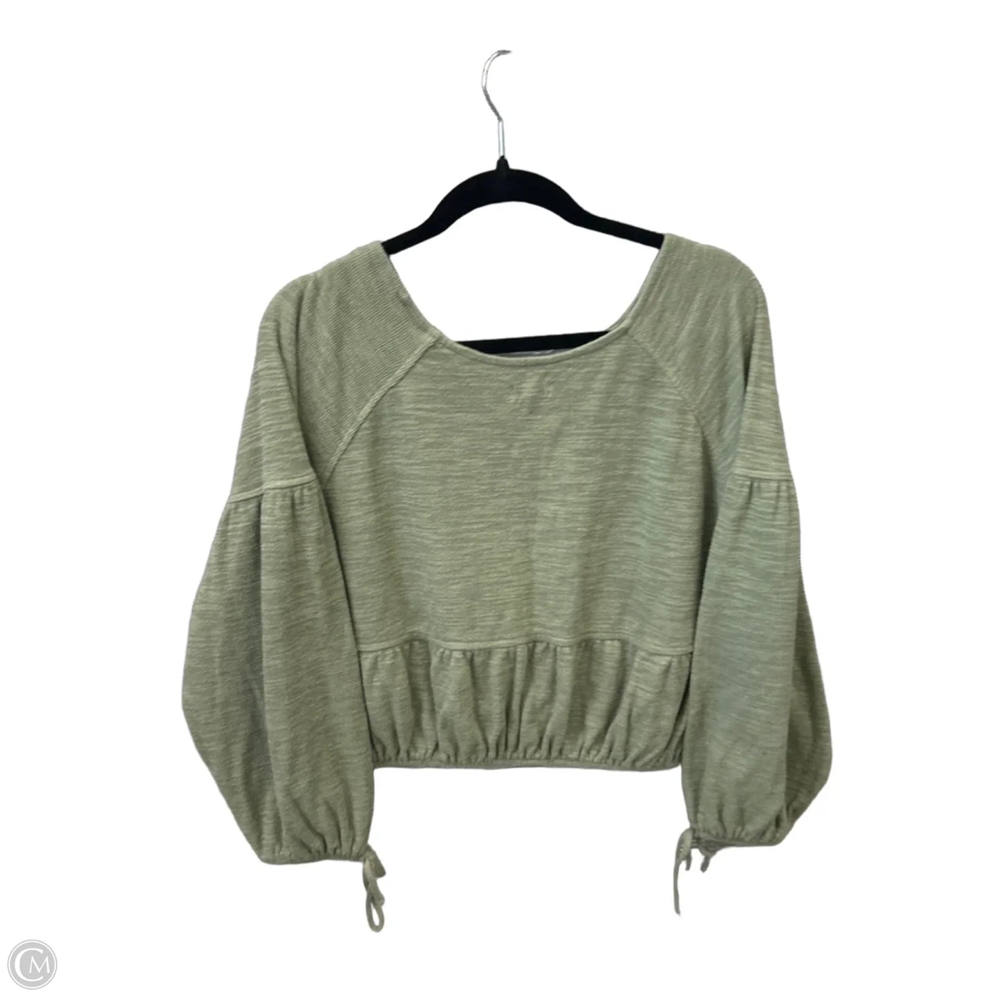 Top Long Sleeve By Aerie In Green, Size: M