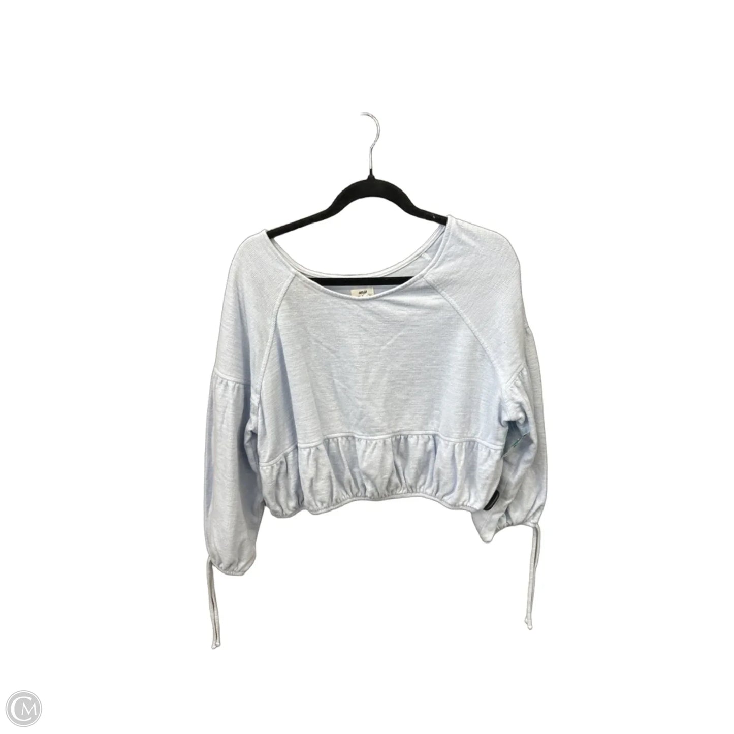 Top Long Sleeve By Aerie In Blue, Size: M