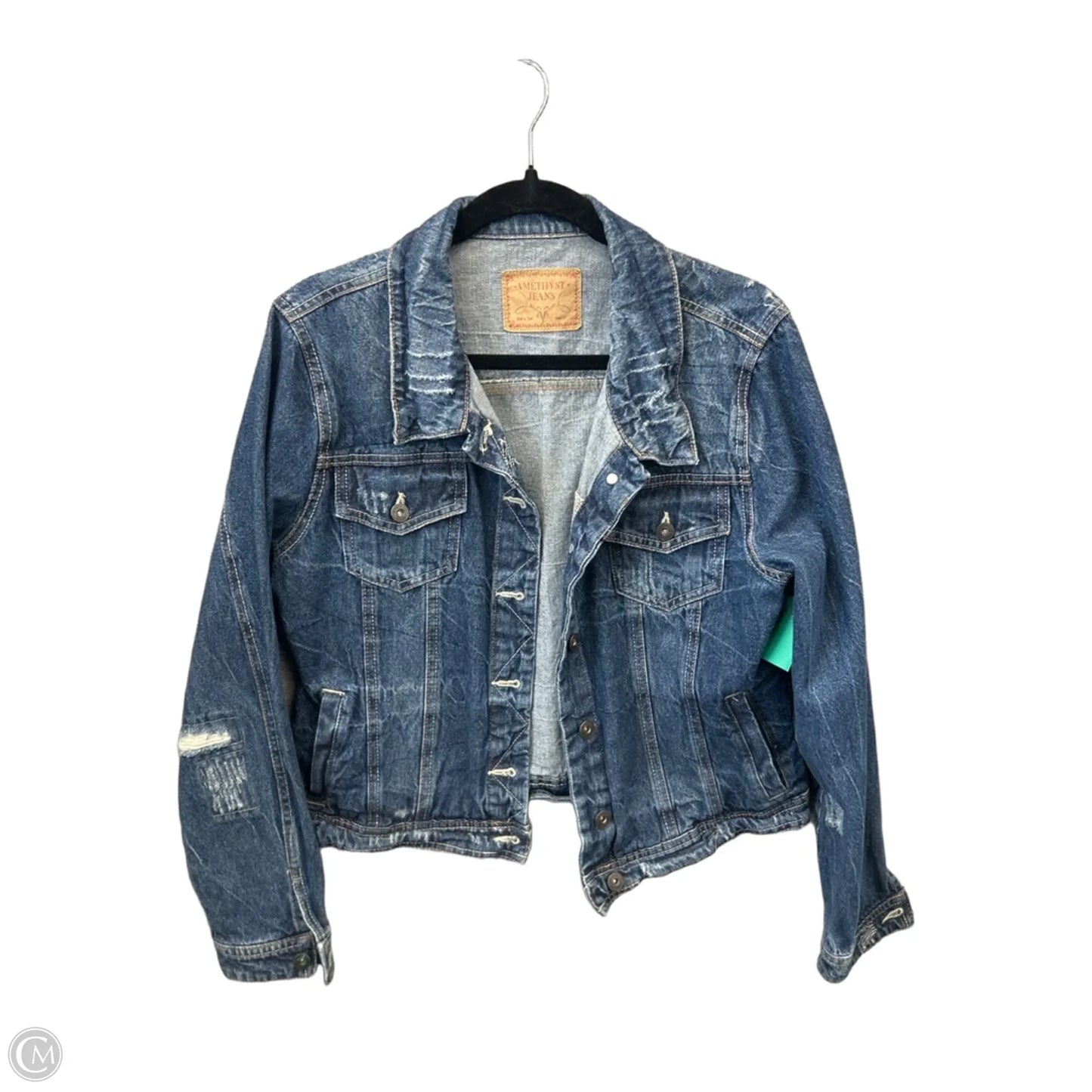 Jacket Denim By Amethyst In Blue Denim, Size: Xl