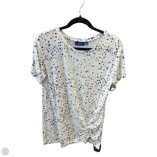 Top Short Sleeve By Apt 9 In Multi-colored, Size: S