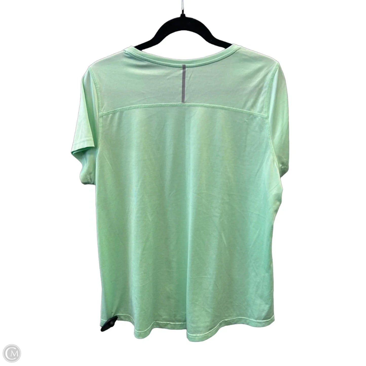 Athletic Top Short Sleeve By Tek Gear In Green, Size: Xl