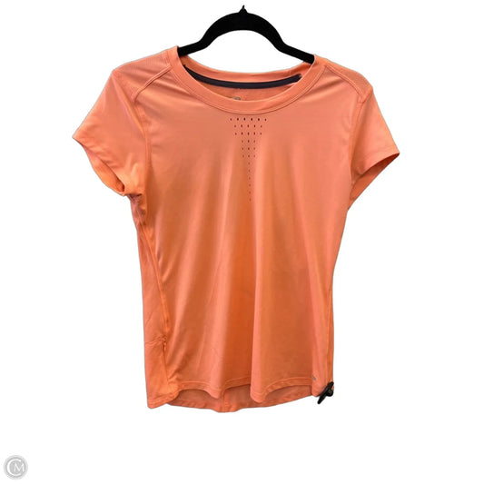 Athletic Top Short Sleeve By Champion In Orange, Size: S