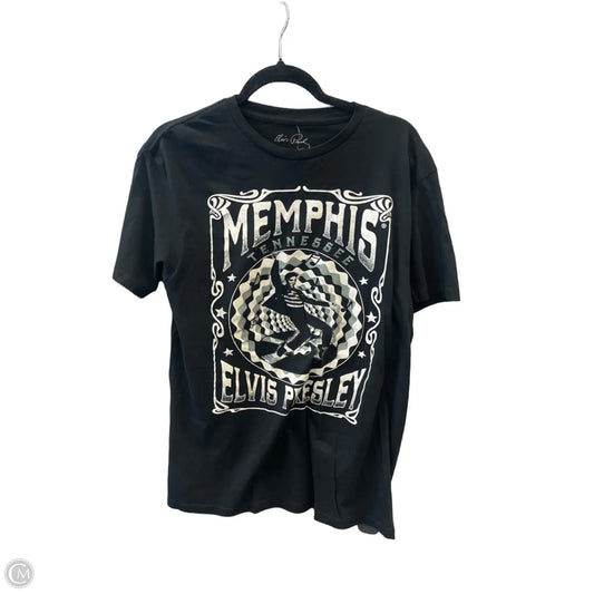 Top Short Sleeve By Maurices In Black, Size: M