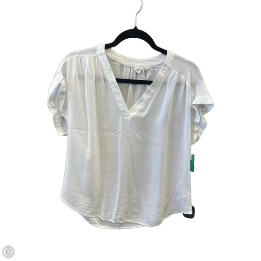 Top Short Sleeve By Gap In White, Size: S