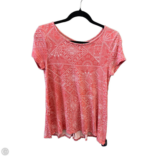 Top Short Sleeve By Cable And Gauge In Pink, Size: Sp