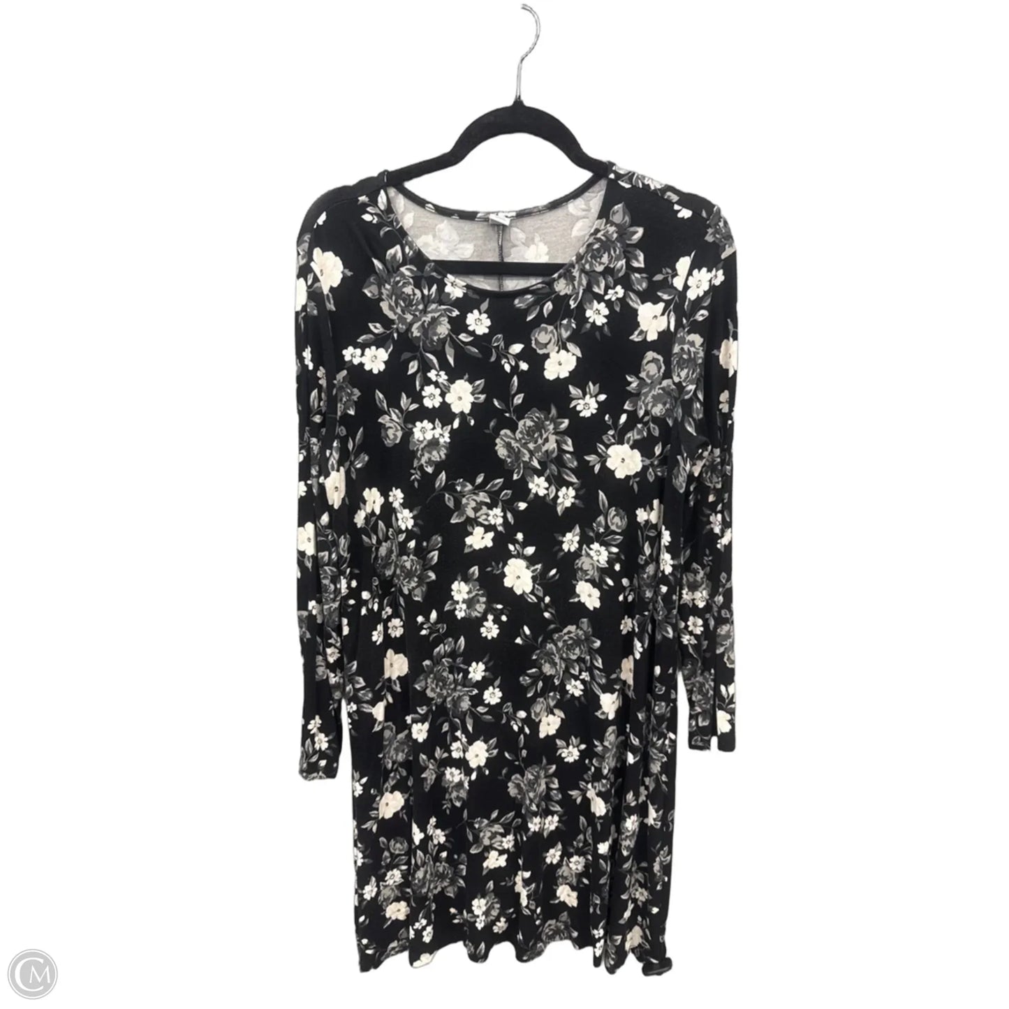 Dress Casual Midi By Old Navy In Black & White, Size: L