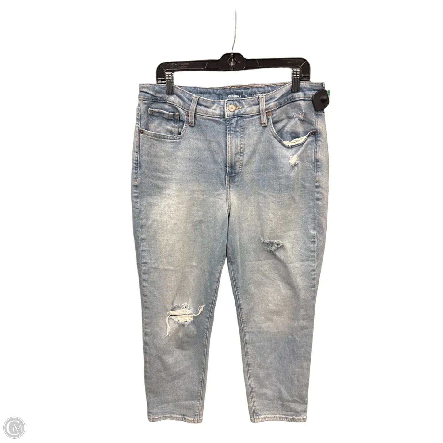 Jeans Straight By Old Navy In Blue Denim, Size: 14