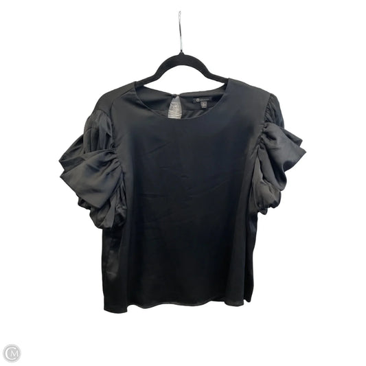 Blouse Short Sleeve By Versona In Black, Size: L