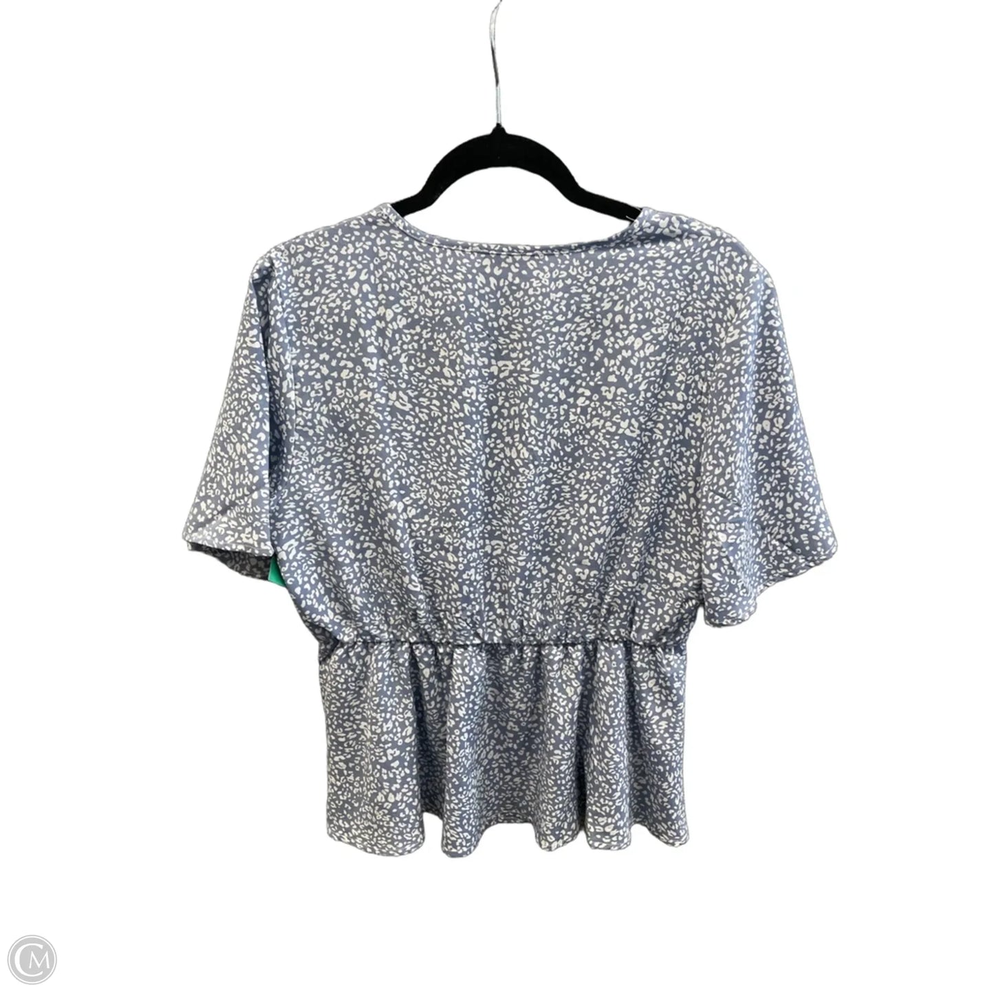 Top Short Sleeve By Shein In Blue, Size: Xl