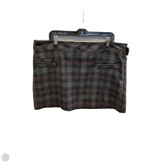 Skirt Mini & Short By Gap In Plaid Pattern, Size: 18