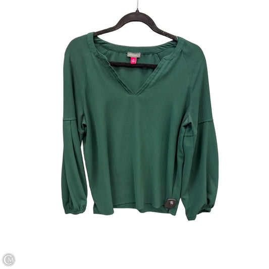 Top Long Sleeve By Vince Camuto In Green, Size: M