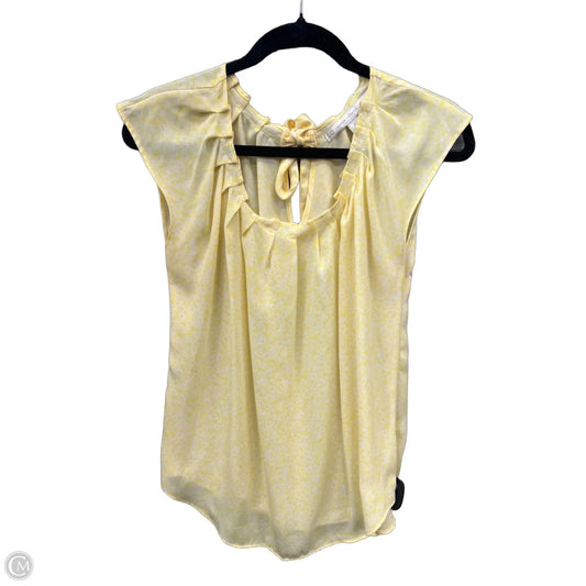Blouse Short Sleeve By Lc Lauren Conrad In Yellow, Size: S