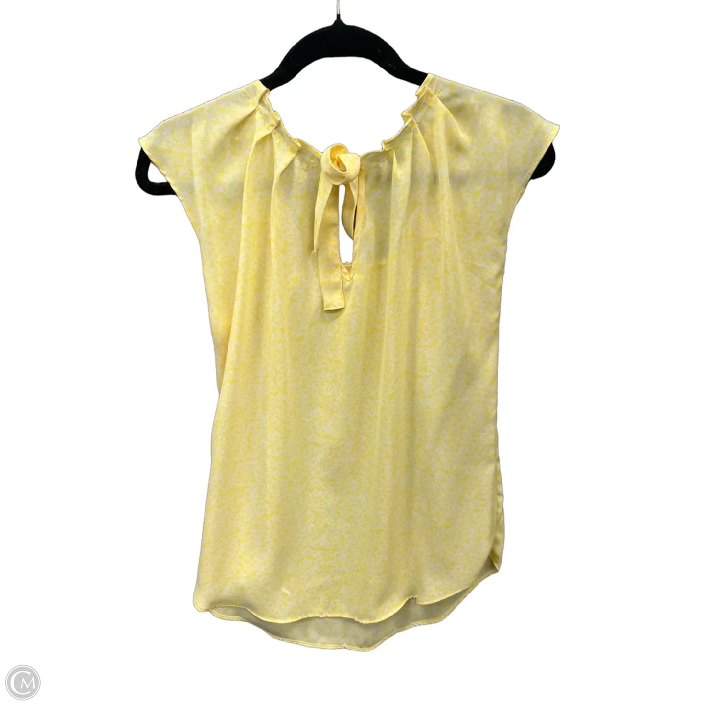Blouse Short Sleeve By Lc Lauren Conrad In Yellow, Size: S