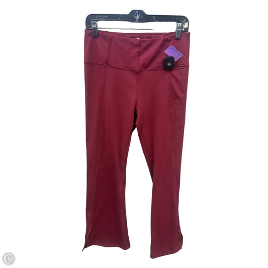 Athletic Leggings By Avia In Red, Size: M