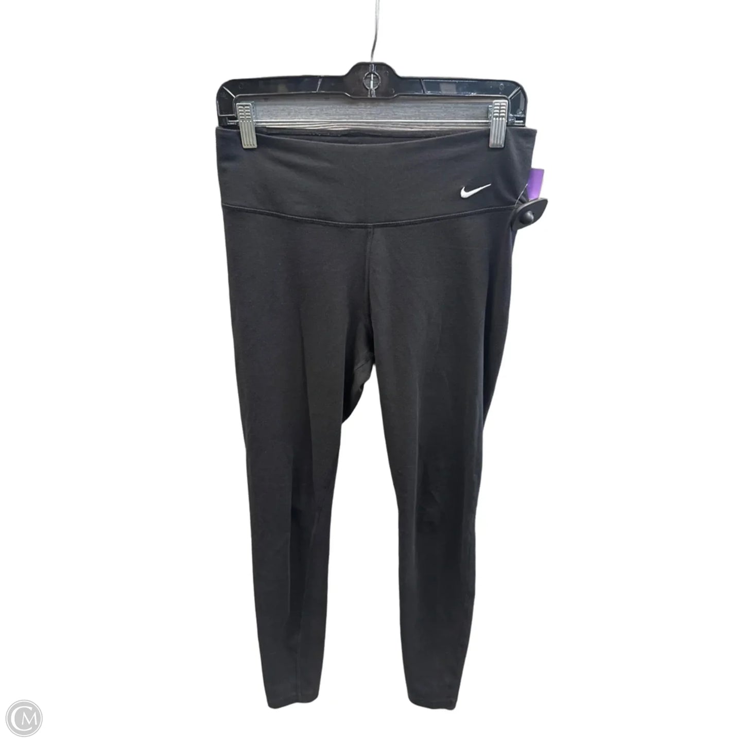 Athletic Leggings By Nike Apparel In Black, Size: M
