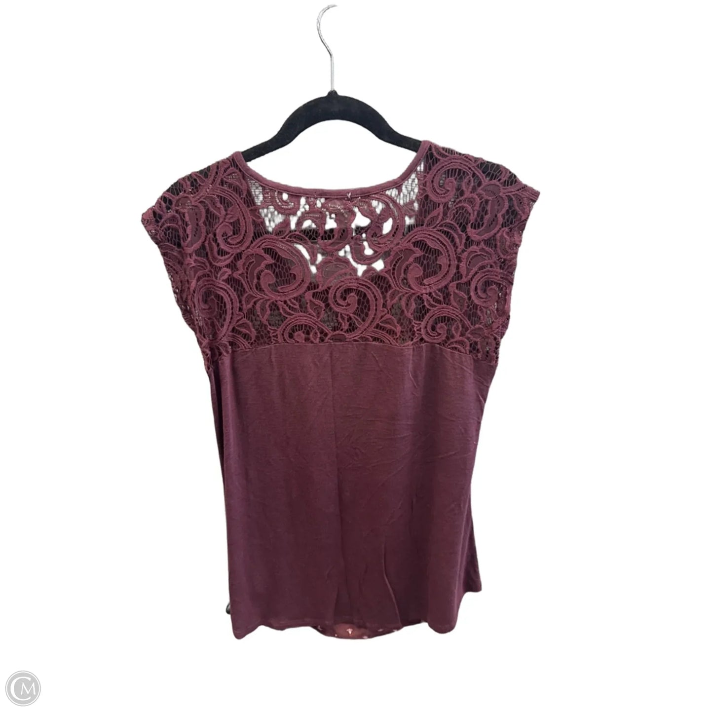 Top Short Sleeve By Maurices In Purple, Size: S