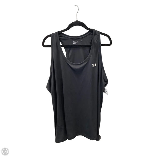 Athletic Tank Top By Under Armour In Black, Size: 2x