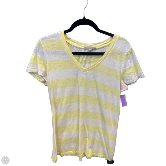 Top Short Sleeve By Gap In Striped Pattern, Size: L