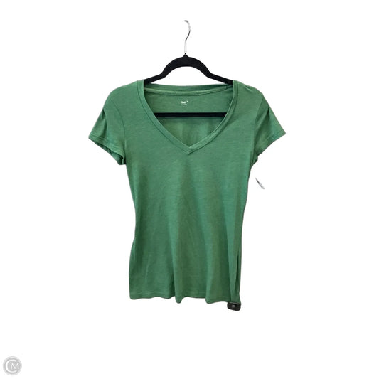 Top Short Sleeve Basic By Gap In Green, Size: M
