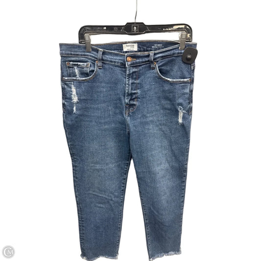 Jeans Straight By Kensie In Blue Denim, Size: 10