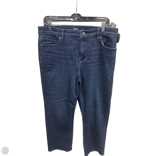 Jeans Straight By Hudson In Blue Denim, Size: 12