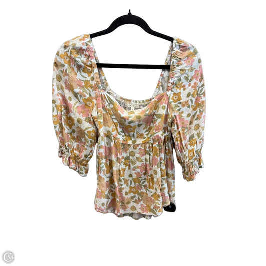 Blouse Short Sleeve By Baevely In Floral Print, Size: S