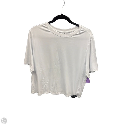 Athletic Top Short Sleeve By Avia In White, Size: Xxl