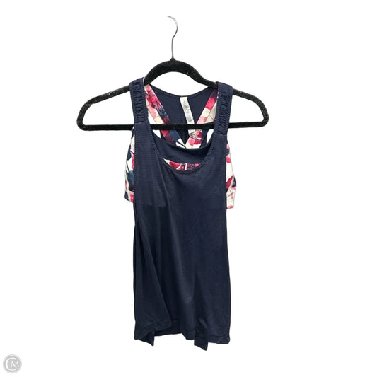 Athletic Tank Top By Lululemon In Blue & Pink, Size: 6