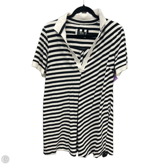 Dress Casual Midi By Maeve In Striped Pattern, Size: L