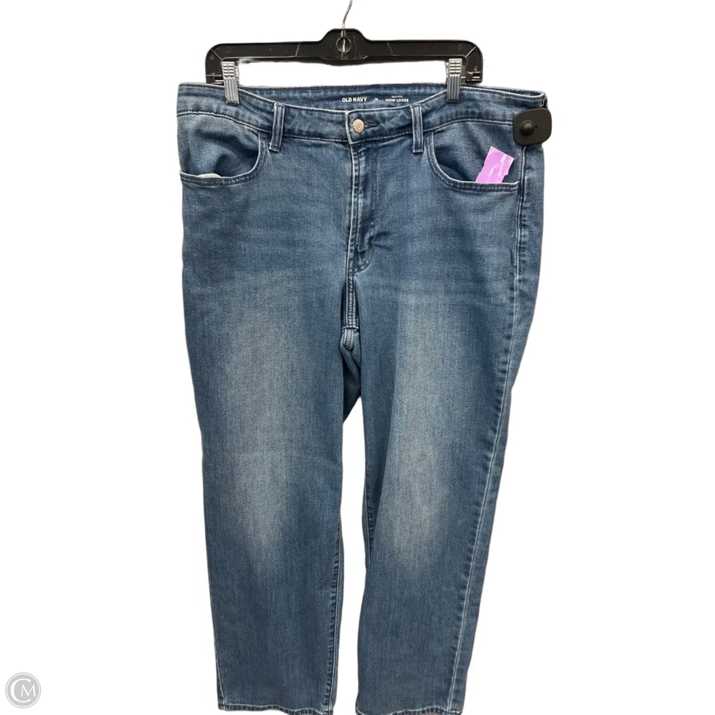 Jeans Wide Leg By Old Navy In Blue Denim, Size: 16