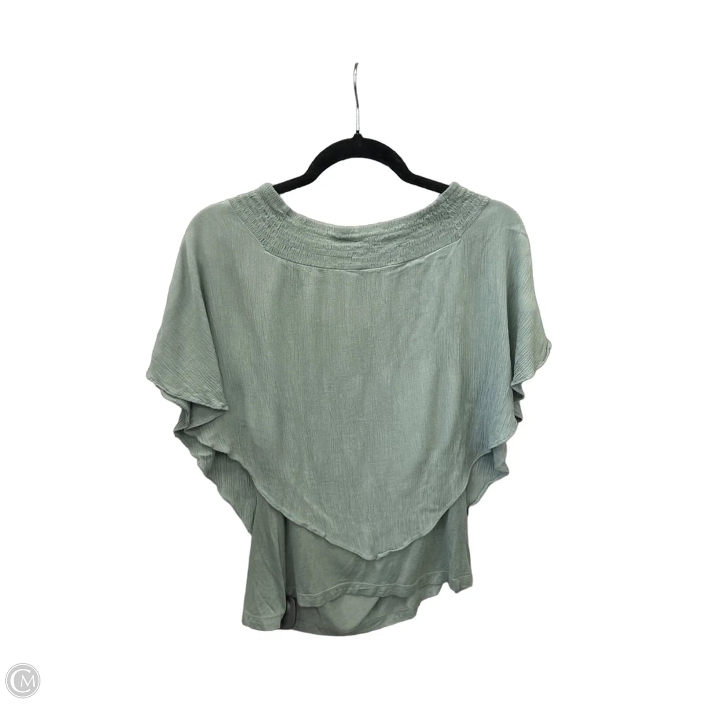 Blouse Short Sleeve By Alyx In Green, Size: S