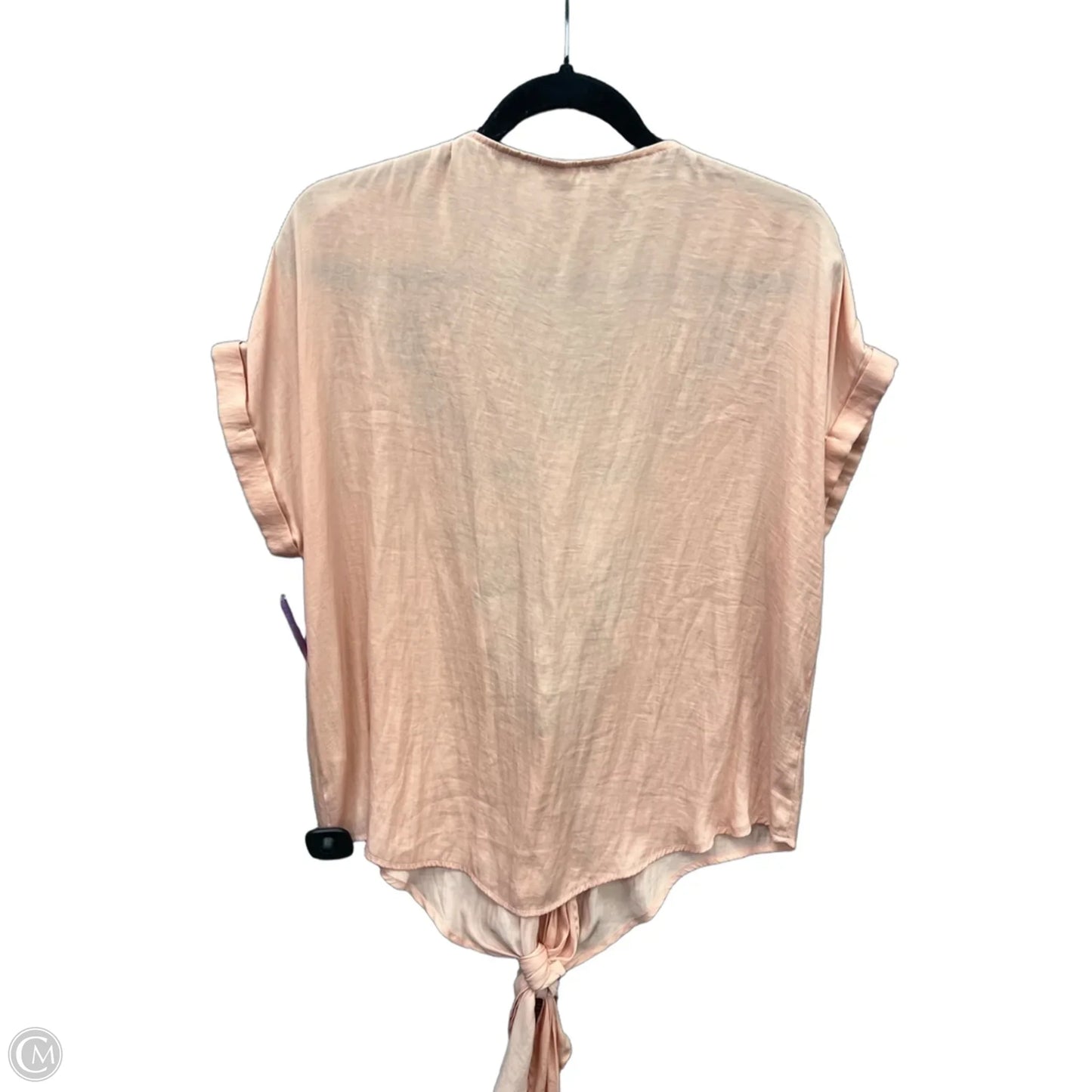 Blouse Short Sleeve By Clothes Mentor In Pink, Size: S