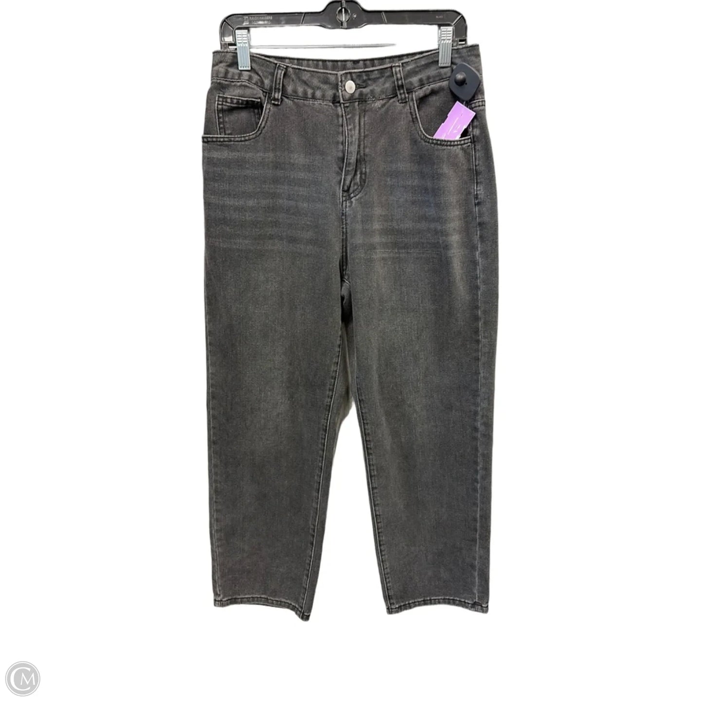 Jeans Straight By Dazy In Black Denim, Size: 12