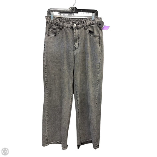 Jeans Straight By Shein In Black Denim, Size: 12