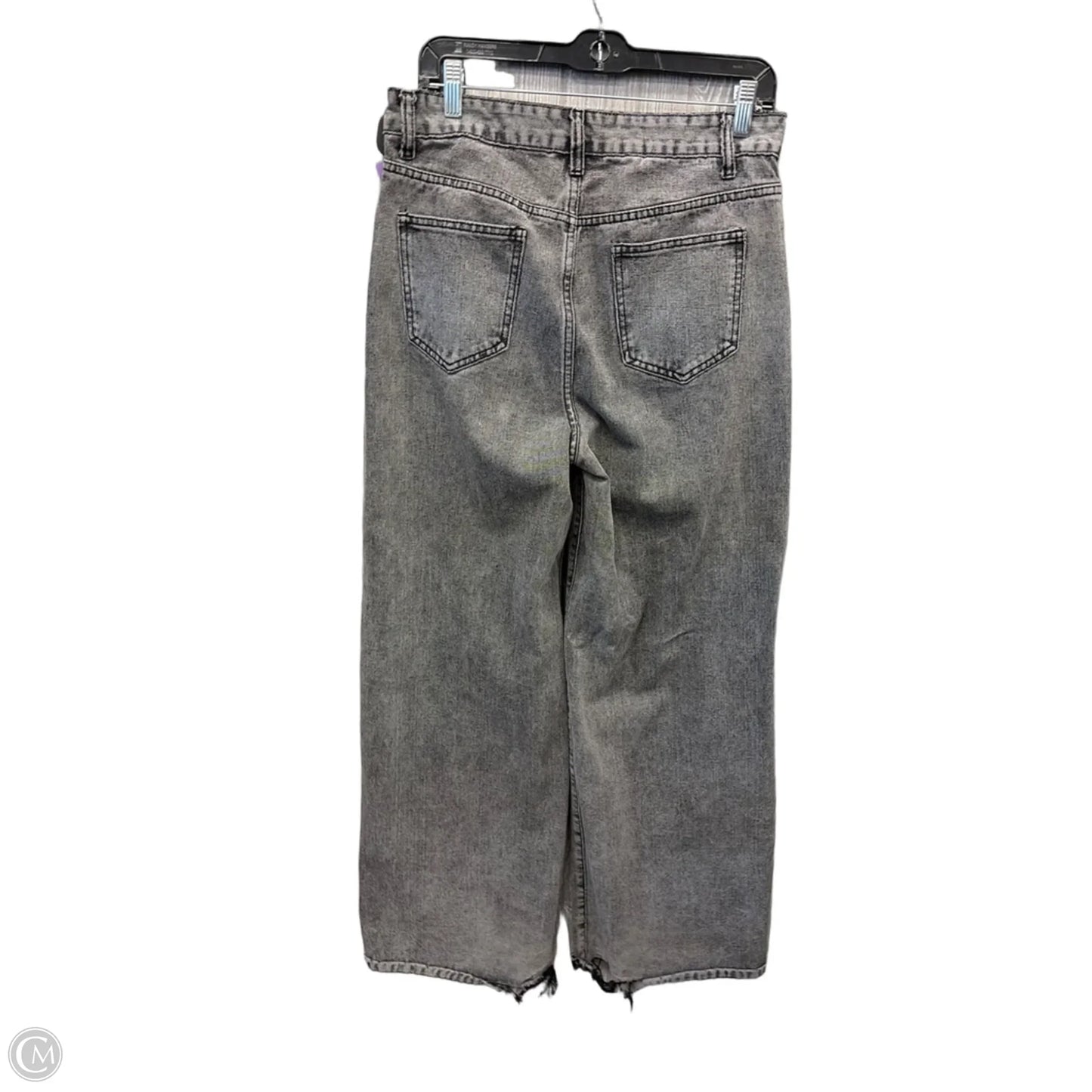 Jeans Straight By Shein In Black Denim, Size: 12