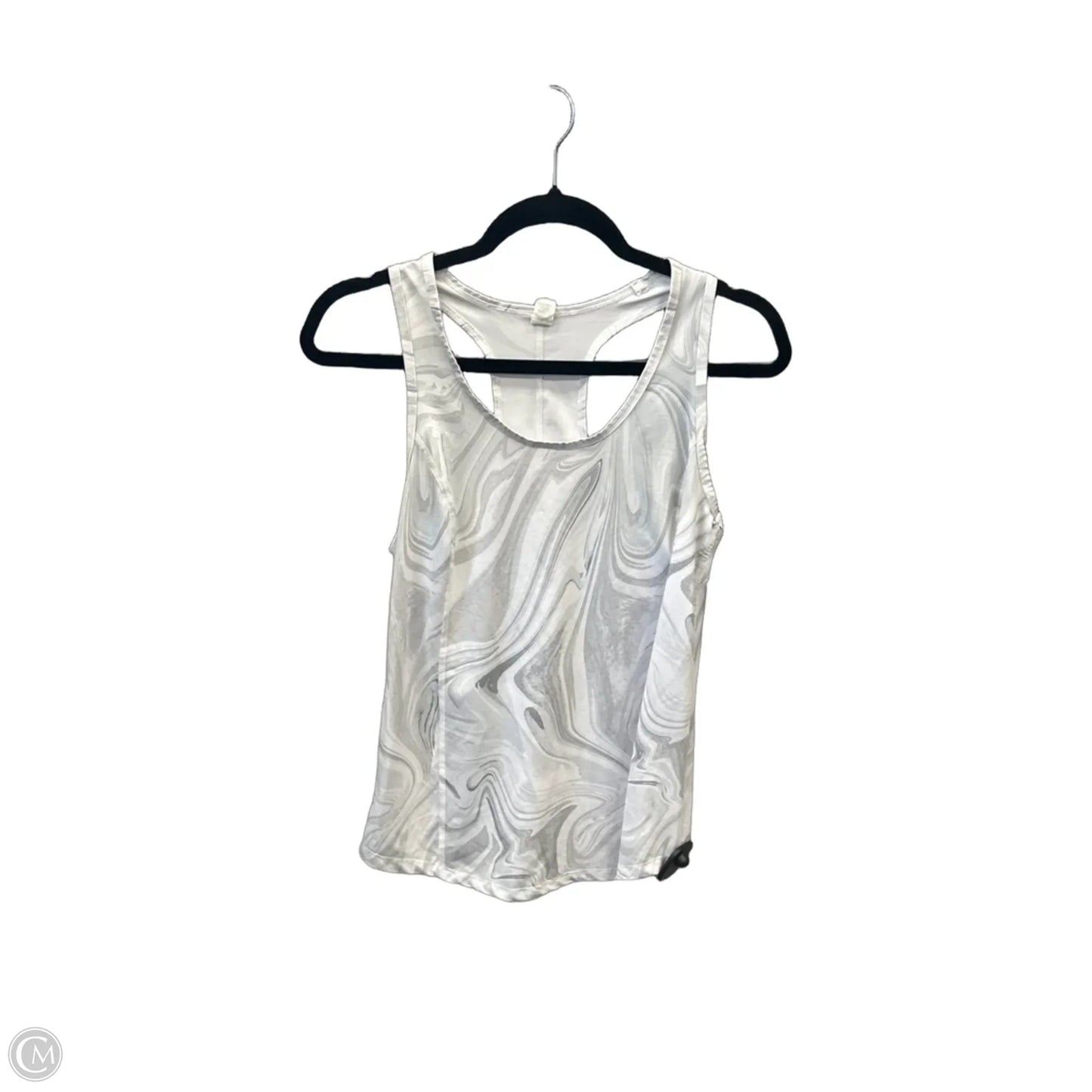 Athletic Tank Top By Fila In Grey & White, Size: S